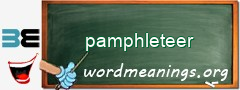 WordMeaning blackboard for pamphleteer